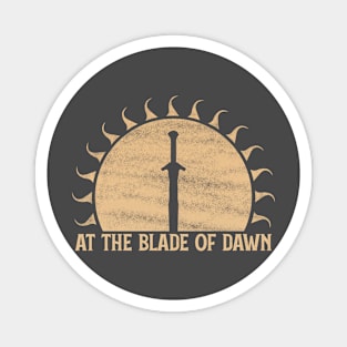 At the Blade of Dawn (Desert): Fantasy Design Magnet